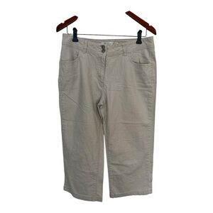 Denver Hayes Casual Tan Cropped capris Pants size 10